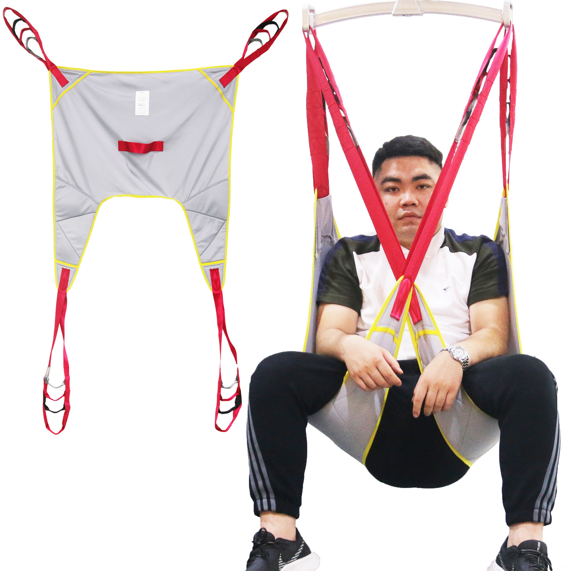 patient lift sling亚马逊跨境护理移位机吊具残疾人移动吊带病人