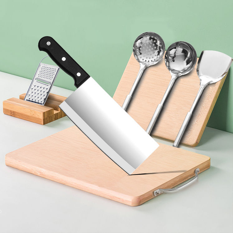菜刀菜板套装全套组合厨房用品砧板竹切菜板家用厨具用具刀具案板