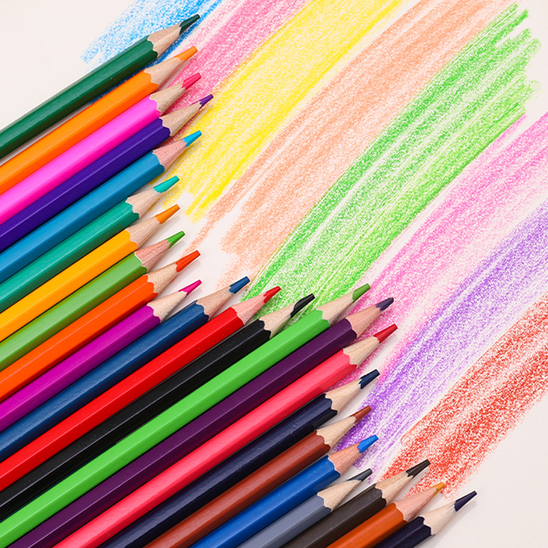 彩色铅笔环保可擦水溶性彩铅画笔彩笔专业画画套装手绘48色彩铅笔