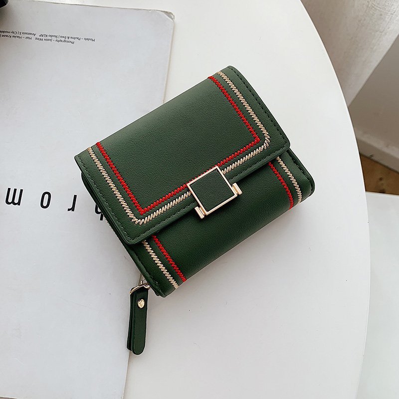 Factory Wholesale 2021 New Ladies' Purse Simple Wallet Short Multi-Card-Slot Card Holder One Piece Dropshipping