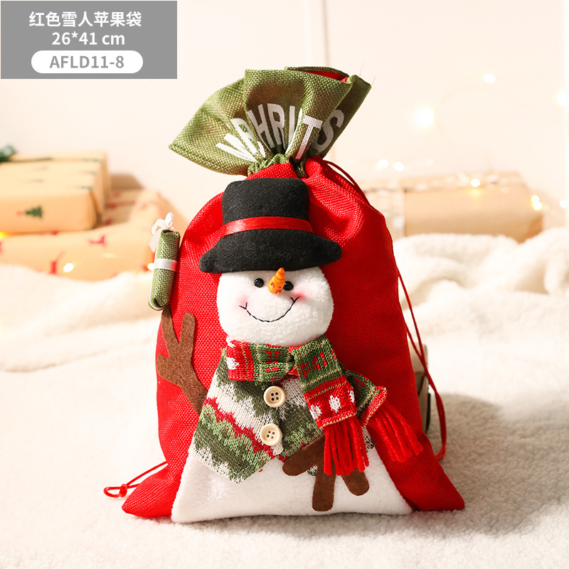 Christmas Children Gift Bag Small Gift Christmas Eve Apple Packing Box Handbag Creative Candy Bag Socks