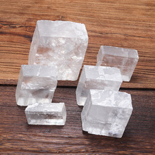 天然水晶白方解石原石摆件白色水晶毛料冰洲石矿石标本厂家批发
