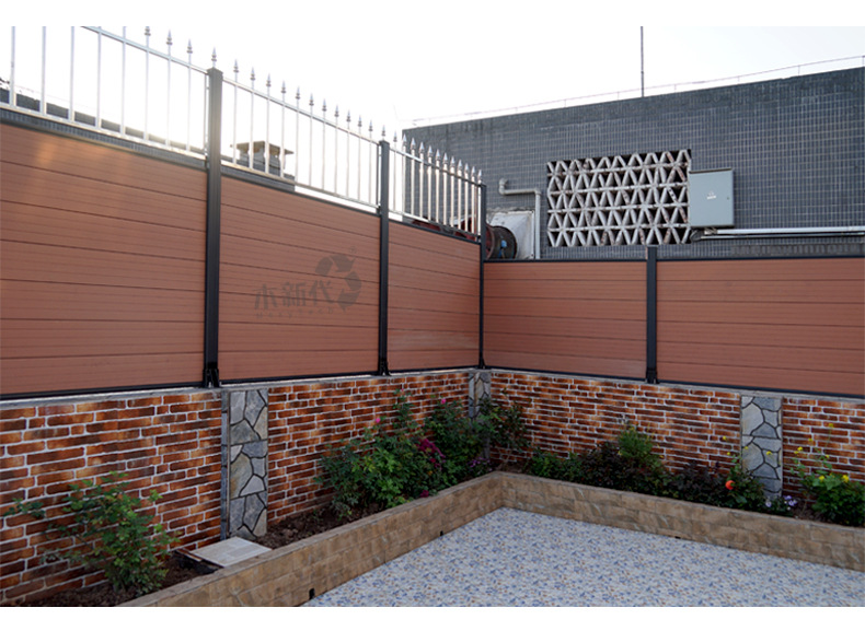 厂家直销 别墅木塑围栏围墙 花园阳台露台隔断护栏 户外塑木制品