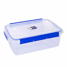 保鲜盒塑料卡扣透明长方形大号白色收纳盒厚食品级食品盒带盖冰箱