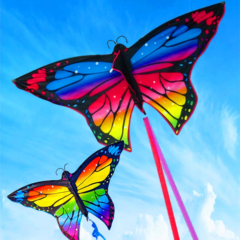 潍坊风筝外贸蝴蝶亚马逊专供风筝仿真蝶风筝七彩蝴蝶风筝微风易飞
