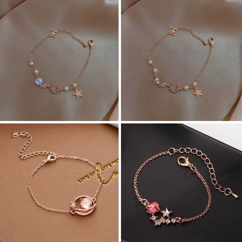 Yiwu Small Commodity Fashion Pearl Bracelet Ins Style Bracelet Wholesale Small Jewelry Bracelet Rabbit Bracelet for Girls