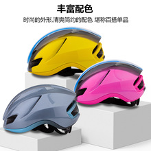 新款工厂定制自行车头盔一体成型双壳包边公路山地车骑行头盔尾灯