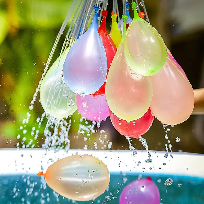 夏日儿童快速注水气球打水仗游戏玩具道具注水灌waterballoons