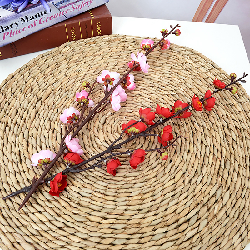 Artificial Branches Plum Blossom Branches Garden Landscape Bonsai Fake Artificial Flower Flower Arrangement Branches Long Chinese Style New Year Atmosphere