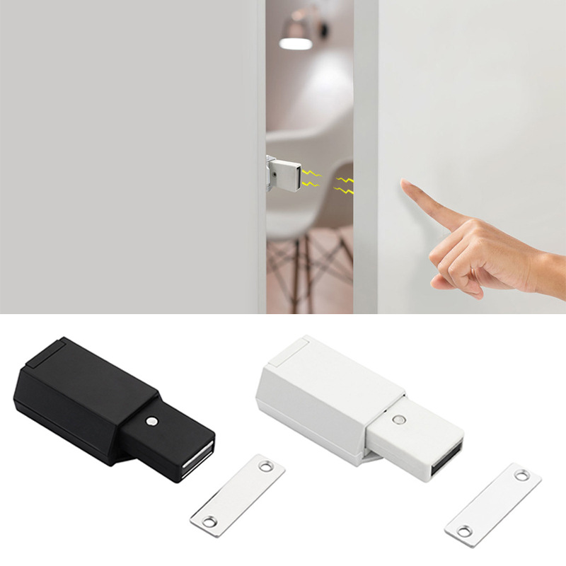 隐形自动开门器衣柜门橱磁碰外开反弹器按压式自动免拉手磁吸关门