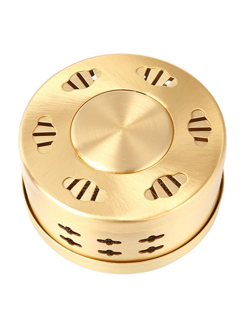 升级加厚纯铜艾灸盒随身灸网底艾灸全铜温灸罐艾炙罐熏艾盒平铜盒