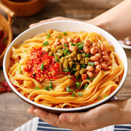 长沙猪油拌粉湖南特产扁宽米粉可冲泡早餐夜宵