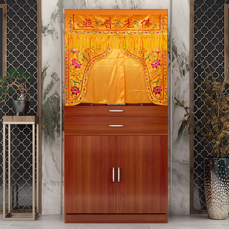 普照堂帘卧室藏式八吉祥五彩帷幔藏传佛佛堂装饰用品普玛佛桌围挂帘4