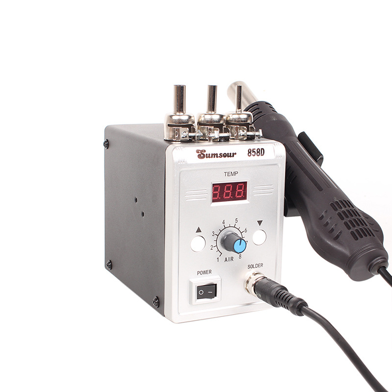 新品858d数显热风枪 拆焊台智能芯片主板 手机维修焊台热风枪