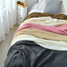 ins北欧风沙发盖毯办公室午睡毯子流苏针织球毛线休闲空调小毛毯
