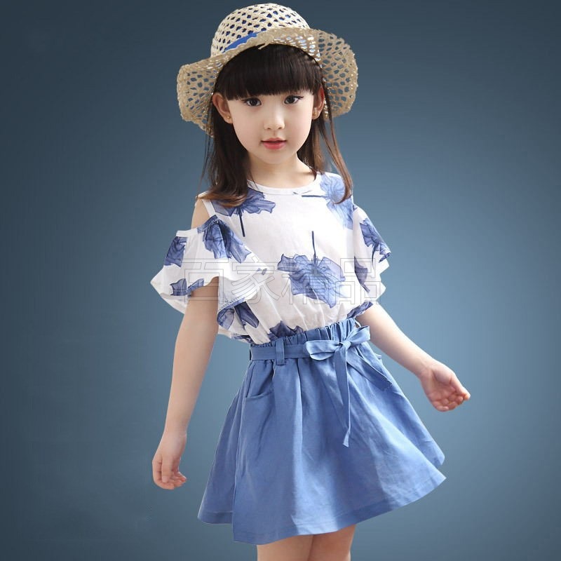 童装女童夏季连衣裙连衣裙女童夏韩版女童连衣裙夏童装韩版小女童雪纺