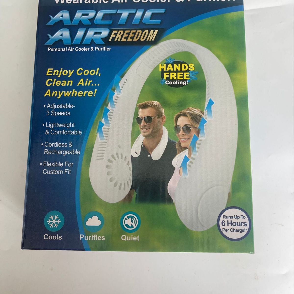 Cross-Border New Arrival Arctic Air Lazy Hanging Neck Fan USB Charging Sports Fan Portable Small Electric Fan