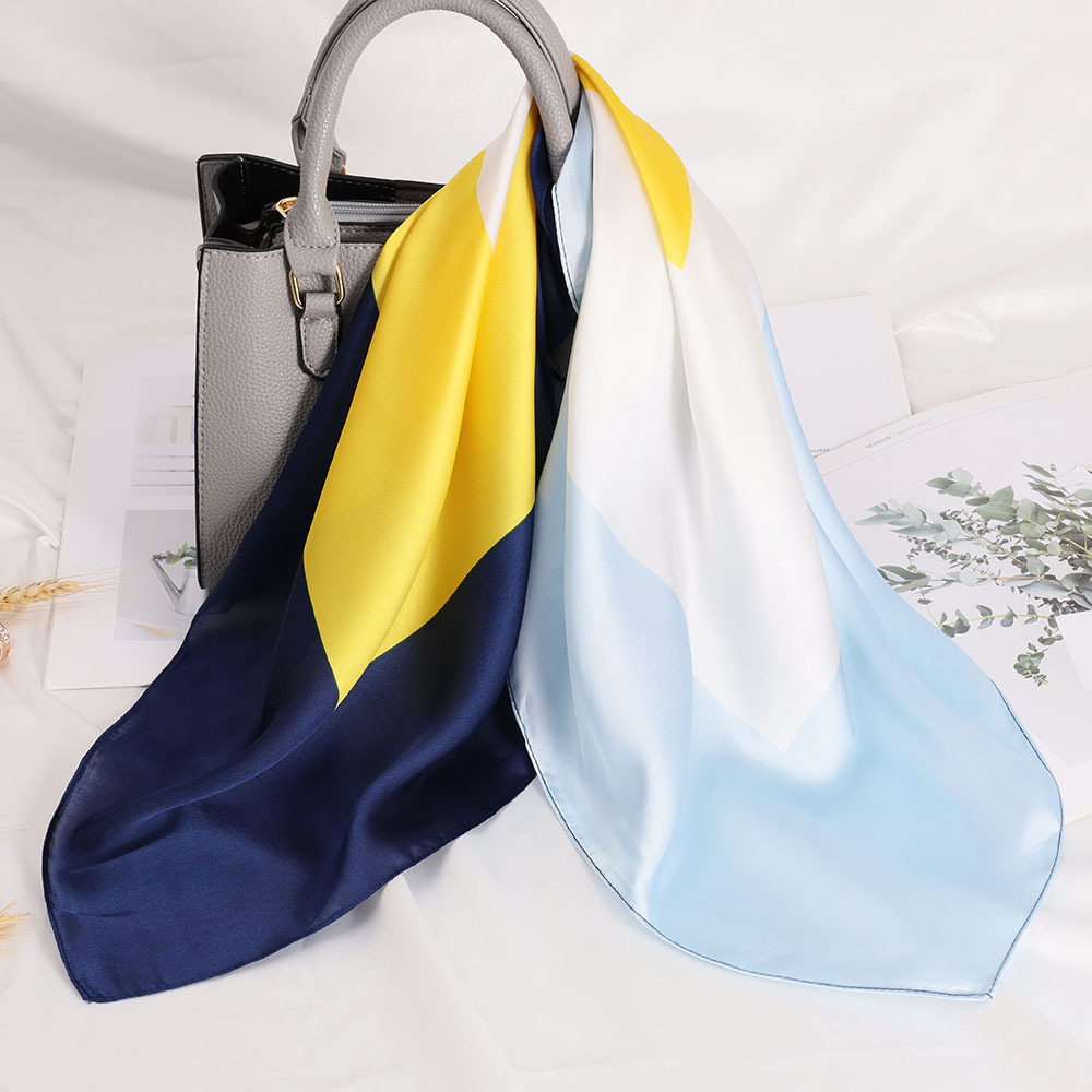 简约百搭小丝巾女 70cm小方巾送礼缎面仿真丝丝巾女装衬衫配饰