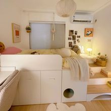 半高储物床网红小户型榻榻米床卧室省空间现代简约组合高箱床