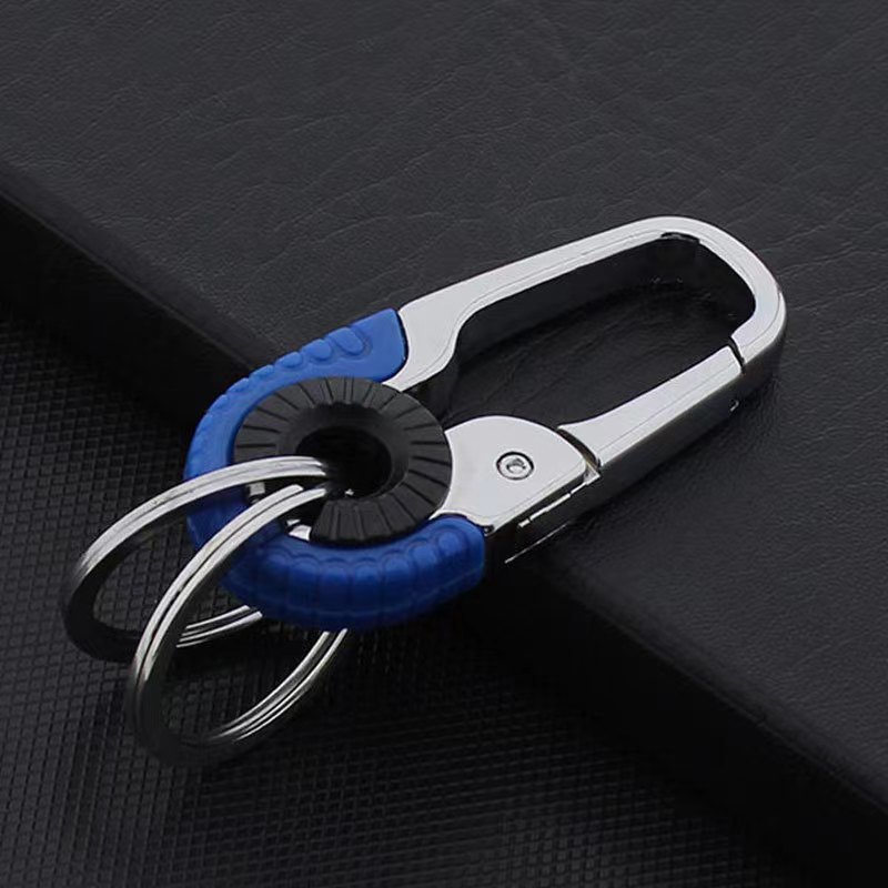 欧美达同款3755创意汽车钥匙扣腰挂不锈钢钥匙圈腰挂汽车钥匙挂件