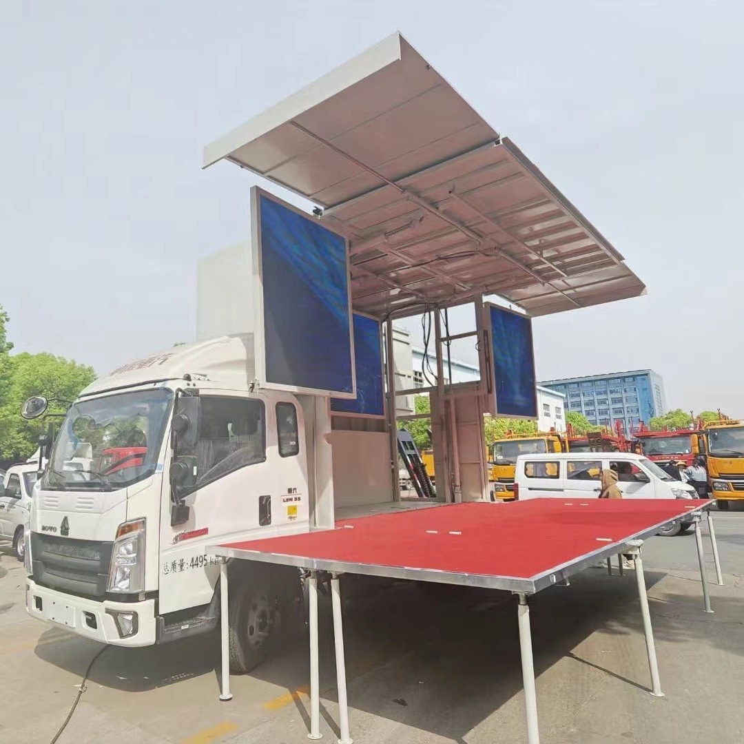 蓝牌多功能流动舞台led彩屏演出车 扩展舞台车-阿里巴巴