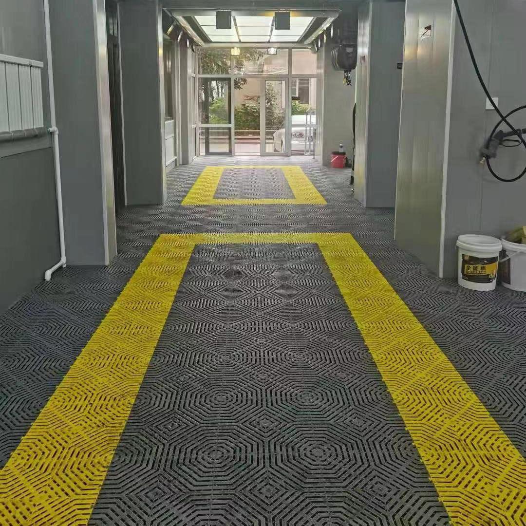 3公分洗车房美容店塑料拼接格栅免挖沟洗车店排水板水沟盖板定制