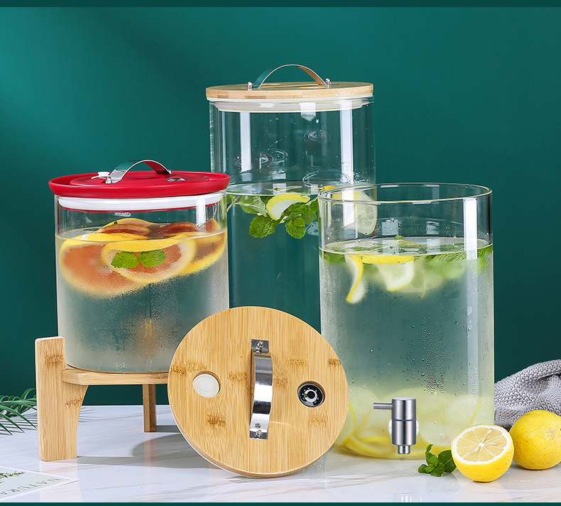 泡酒玻璃瓶酒桶带龙头可乐桶容器自助水果茶歇饮料桶专用酒坛酒罐