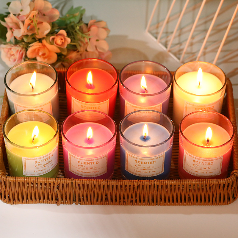 Aromatherapy Glass Candle Incense Indoor Hotel Ins Style Romantic Fragrance Gift Aromatherapy Candle