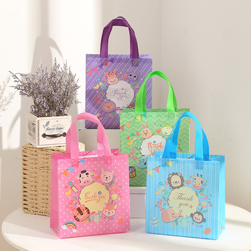 跨境亚马逊无纺布卡通小动物袋子 家居物品收纳袋 创意可爱手提袋