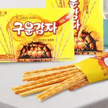 海太碳烤薯棒韩国进口盒装HAITAI烧烤咸香饼干小薯条零食27g/135g