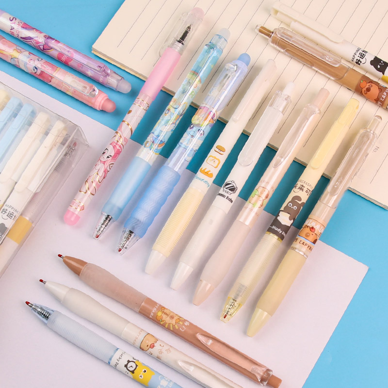 5mm按压式学生卡通黑色热敏可擦水笔-阿里巴巴