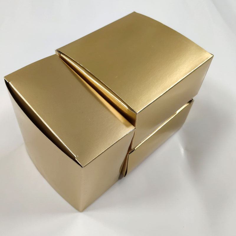 180g灰底哑金纸精品盒子白底金银卡纸包装内衬盒金卡纸