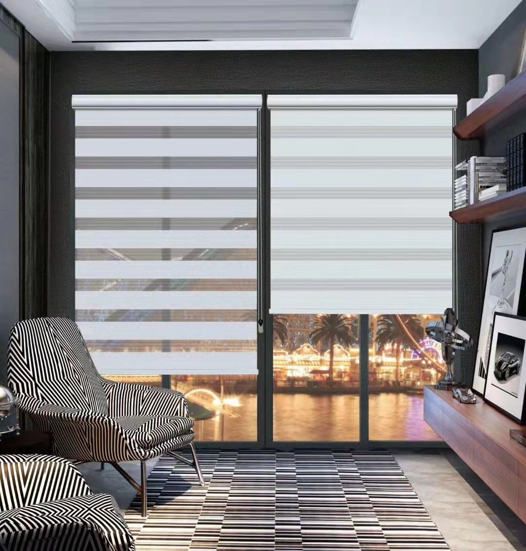 进口高精密防水半遮光遮阳手动电动柔纱帘卷帘卧室浴室厨房办公室