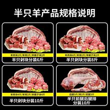 半只羊甘肃新鲜滩羊肉羊羊腿羊排新疆手抓盐池羔羊肉量大从优包邮