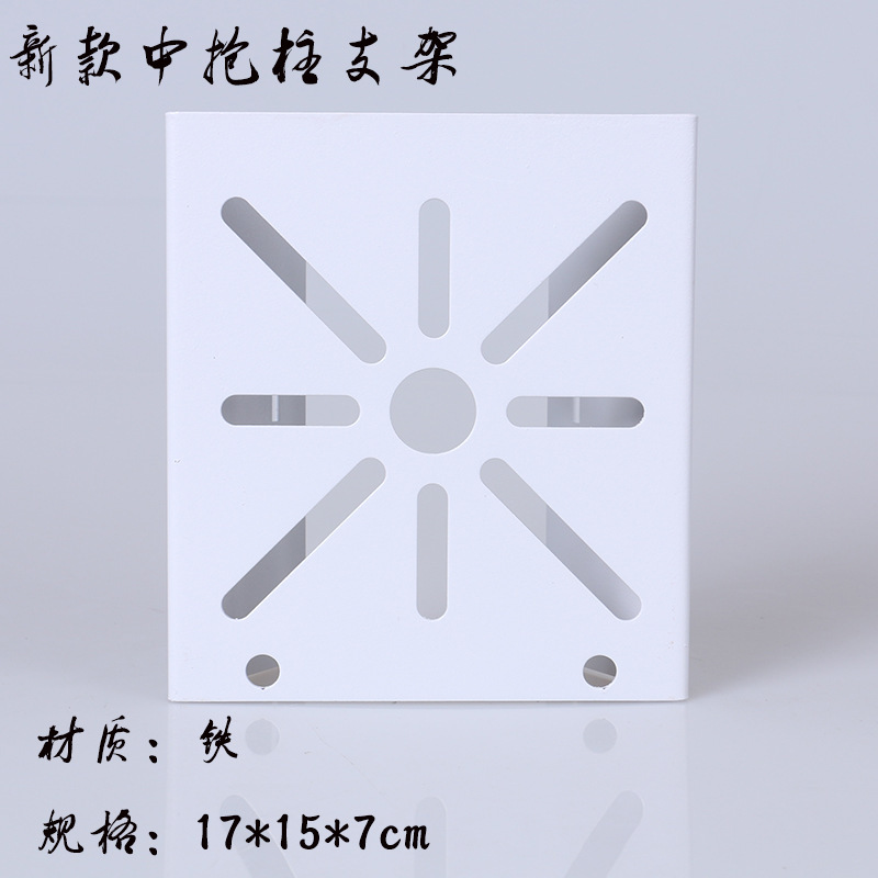 海康通用监控立杆抱箍支架/电线杆抱板加厚天网横杆铁板球机支架
