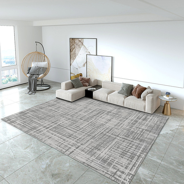 Cross-Border Crystal Velvet Living Room Rug Modern Ins Style Nordic Printed Carpet Living Room Coffee Table Carpet