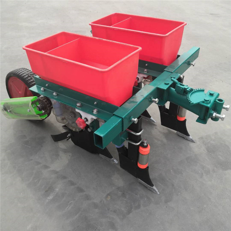 单行玉米免耕播种机新型手扶牵引玉米播种机小型大豆玉米精播机