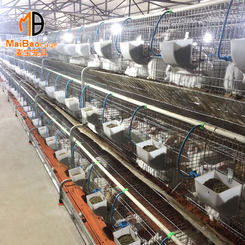 24位阶梯式母兔笼 热镀锌养殖兔笼 繁殖一体子母兔笼兔子笼子