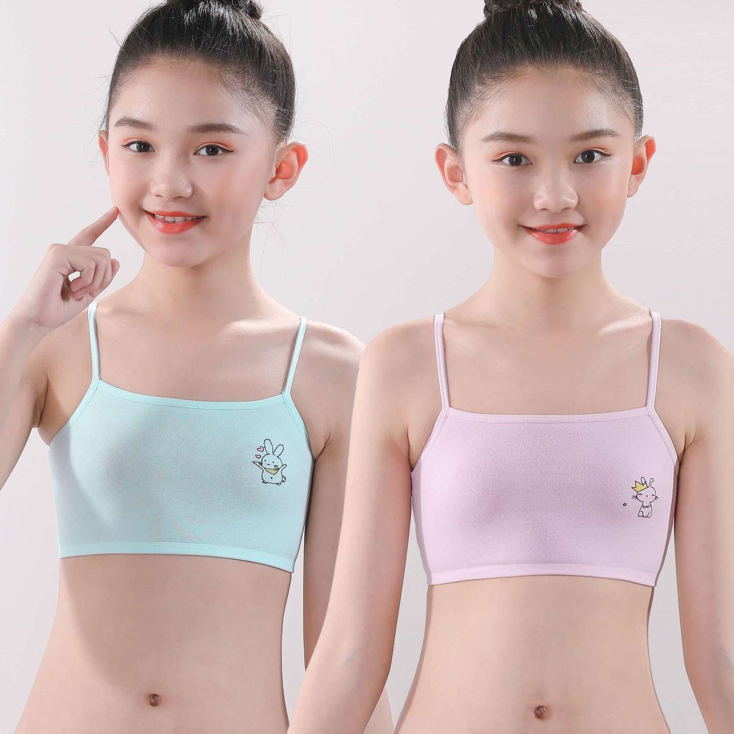 女童小背心少女发育期初中小学生儿童吊带8-16岁小女孩内衣小背心