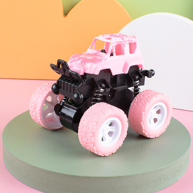 Cross-Border Tiktok Children's Toy Four-Wheel Drive Inertia Stunt off-Road Vehicle Model Boy Toy Car Stall Toy Wholesale