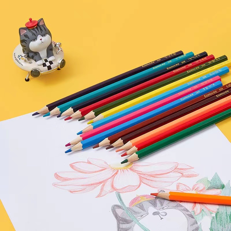 Classic Elementary School Student Colored Pencil Set 36 Color Children Stationery Pencil Paper Tube Pencil Cross-Border Wholesale