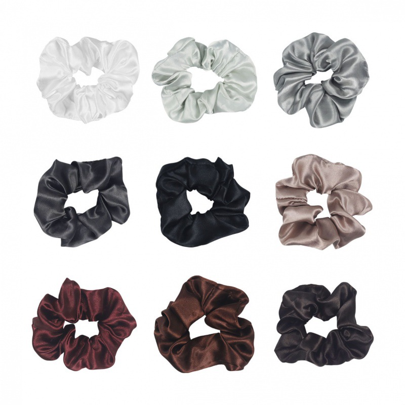 Cross-Border New Arrival Korean Style 44 Color Large Intestine Hair Ring Ins Headdress Flower Female Girl Cute Hair Band Headband Hair Accessories