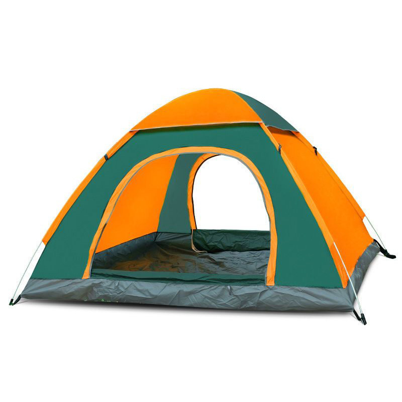 Tent Outdoor 3-4 People Automatic Camping Camping Tents 2 Single Outdoor Thickened Rain-Proof and Sun-Proof Super Lightweight Quickly Open