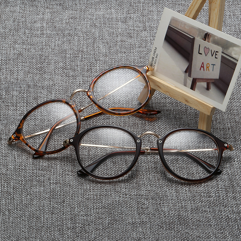 2022 New Metal Anti-Blue Light Glasses Internet Celebrity Live Broadcast Frame Optical Glasses Glasses Trendy High-End Lock Frame Glasses