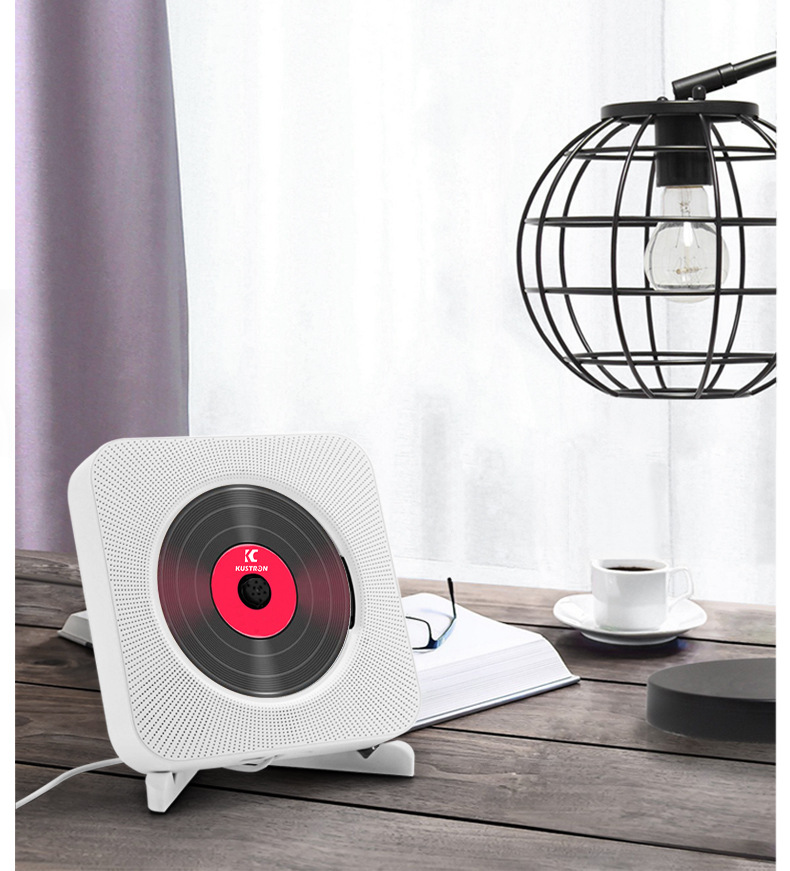 可创壁挂cd机便携式光盘播放器可连蓝牙cd播放器cd家教机跨境cd机