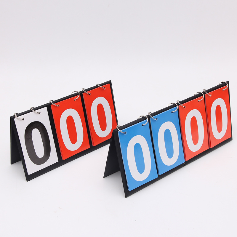 篮球记分牌比赛积分器足球台球记录比分牌乒乓球羽毛球计积分翻牌