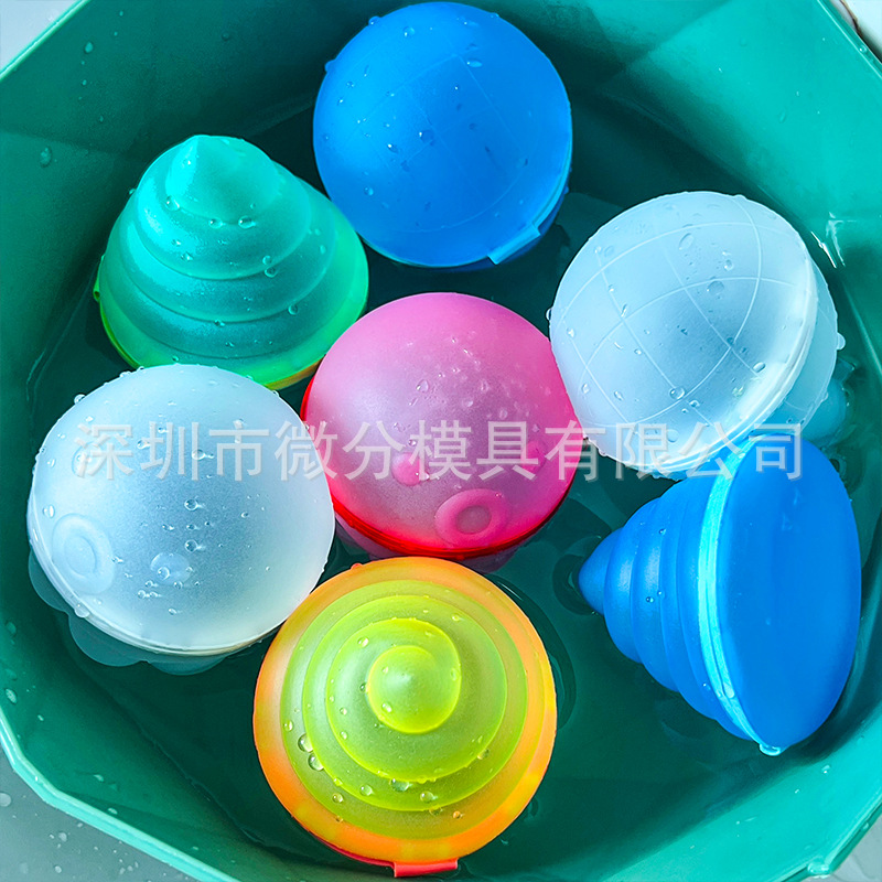 Amazon Hot Magnetic Water Ball Children's Silicone Water Ball Toys Water Fight Water Balloon Reusable Water Injection Toys