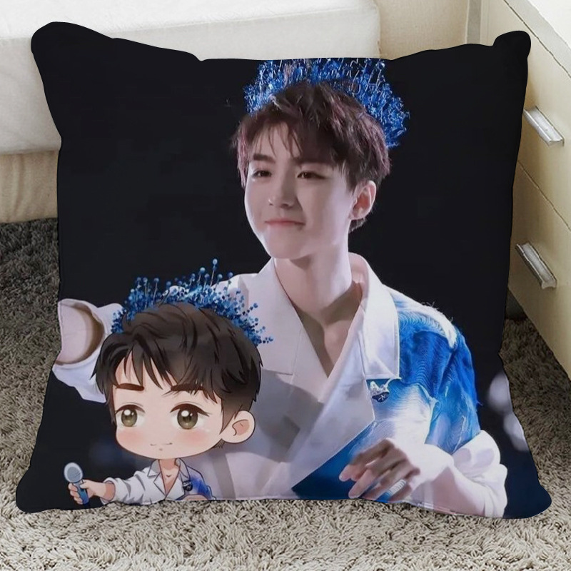 王俊凯周边抱枕靠垫来图制作海报玩偶公仔靠枕头礼物海报