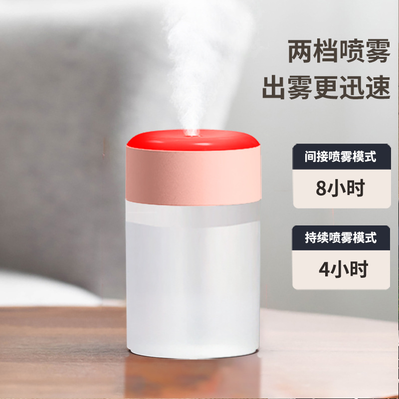 USB Air Humidifier Household Silent Bedroom Student Mini Office Desktop Portable Vehicle-Mounted Aromatherapy Sprayer