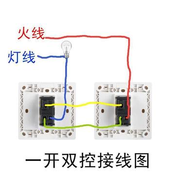 86型暗装一开双控开关家用一位单开双联1开灯电源面板白色跨境专